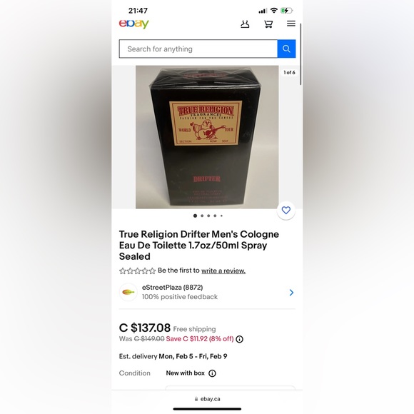 True Religion Fragrances Drifter (50ml) - Picture 2 of 2